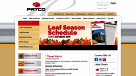 What Ridepatco.org website looked like in 2020 (5 years ago)