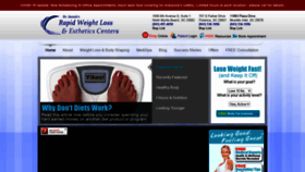 What Rapidweightlosscenters.com website looked like in 2020 (3 years ago)