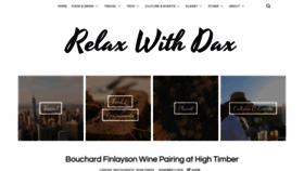 What Relaxwithdax.com website looked like in 2020 (3 years ago)