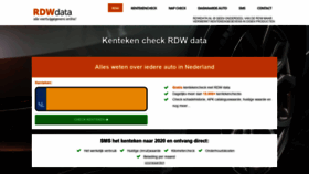 What Rdwdata.nl website looked like in 2020 (5 years ago)