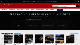 What Racingjunk.com website looked like in 2020 (3 years ago)