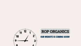 What Roporganics.com website looked like in 2020 (3 years ago)