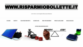 What Risparmiobollette.it website looked like in 2020 (3 years ago)
