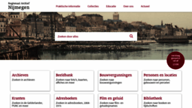 What Regionaalarchiefnijmegen.nl website looked like in 2020 (3 years ago)