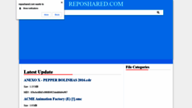 What Reposhared.com website looked like in 2020 (3 years ago)