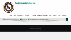 What Raostrategicsolutions.com website looked like in 2020 (3 years ago)
