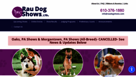 What Raudogshows.com website looked like in 2020 (3 years ago)