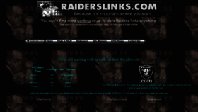 What Raiderslinks.com website looked like in 2020 (3 years ago)