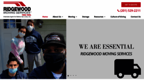 What Ridgewoodmoving.com website looked like in 2020 (3 years ago)