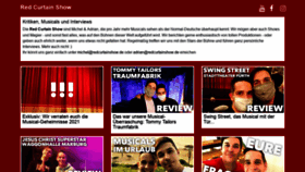 What Redcurtainshow.de website looked like in 2020 (3 years ago)