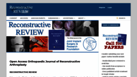 What Reconstructivereview.org website looked like in 2020 (3 years ago)