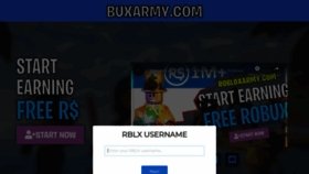 What Robloxarmy.com website looked like in 2020 (3 years ago)