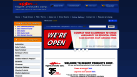 What Regentproducts.com website looked like in 2020 (3 years ago)