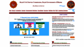What Rcsc.gov.bt website looked like in 2020 (3 years ago)