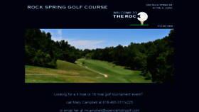 What Rockspringgolfcourse.com website looked like in 2020 (3 years ago)