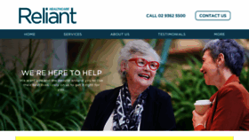 What Relianthealthcare.com.au website looked like in 2020 (3 years ago)