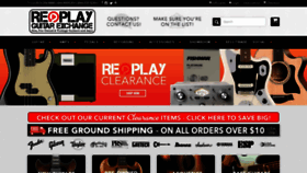 What Replayguitar.com website looked like in 2020 (3 years ago)