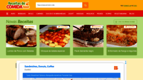 What Receitasdecomida.com.br website looked like in 2020 (3 years ago)