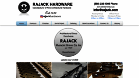 What Rajack.com website looked like in 2020 (3 years ago)