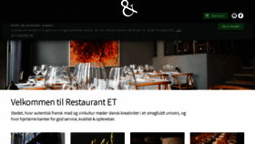 What Restaurant-et.dk website looked like in 2020 (3 years ago)