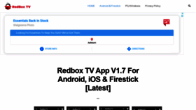 What Redboxtv.app website looked like in 2020 (3 years ago)
