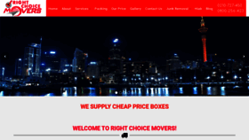 What Rightchoicemovers.co.nz website looked like in 2020 (3 years ago)