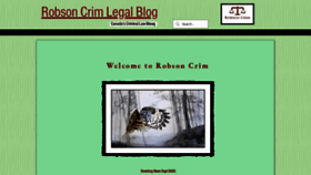 What Robsoncrim.com website looked like in 2020 (5 years ago)