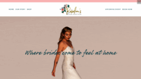 What Rosalinsbridalva.com website looked like in 2020 (3 years ago)