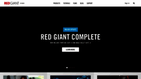 What Redgiantsoftware.com website looked like in 2020 (3 years ago)