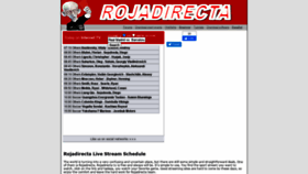 What Rojadirectaorg.com website looked like in 2020 (3 years ago)
