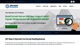 What Reseller.affordabledomains.co.nz website looked like in 2020 (3 years ago)