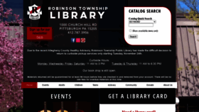 What Robinsonlibrary.org website looked like in 2020 (3 years ago)