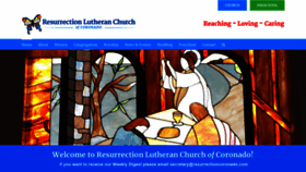 What Resurrectioncoronado.com website looked like in 2020 (3 years ago)