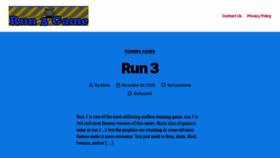 What Run3.me website looked like in 2020 (3 years ago)