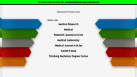 What Researchreal.com website looked like in 2020 (3 years ago)