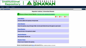 What Repository.binawan.ac.id website looked like in 2020 (3 years ago)