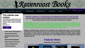 What Ravenroostbooks.com website looked like in 2020 (3 years ago)