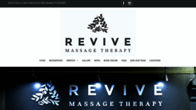 What Revivemassagetherapy.ca website looked like in 2020 (3 years ago)