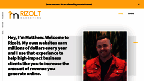 What Rizolt.com website looked like in 2020 (3 years ago)