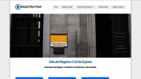What Registro.pro website looked like in 2020 (3 years ago)