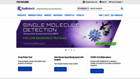 What Raybiotech.com website looked like in 2020 (3 years ago)