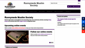 What Runnymedemuslims.uk website looked like in 2020 (3 years ago)