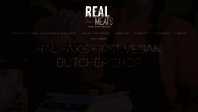 What Realfakemeats.com website looked like in 2020 (3 years ago)