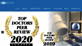 What Restoremedicalpartners.com website looked like in 2020 (3 years ago)