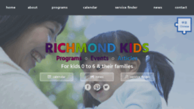 What Richmondkids.ca website looked like in 2020 (3 years ago)