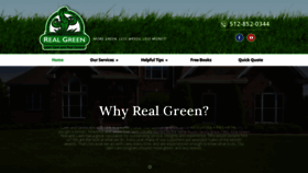 What Realgreenlawn.com website looked like in 2020 (3 years ago)