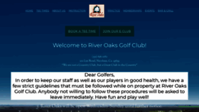 What Riveroaksgolfclub.net website looked like in 2020 (3 years ago)