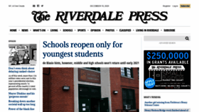 What Riverdalepress.com website looked like in 2020 (4 years ago)
