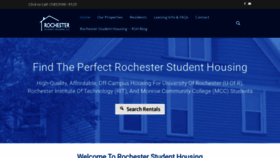 What Rochstudenthousing.com website looked like in 2020 (3 years ago)