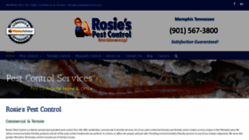 What Rosiespestcontrol.com website looked like in 2020 (3 years ago)